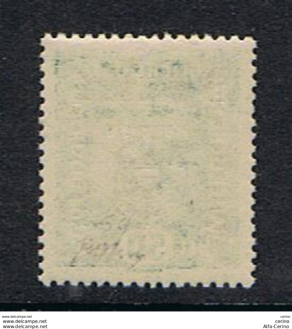 TRENTINO:  1918  SOPRASTAMPATO  -  50 H. VERDE  N. -  F. TO  G. OLIVA  -  SASS. 11 - Trentino