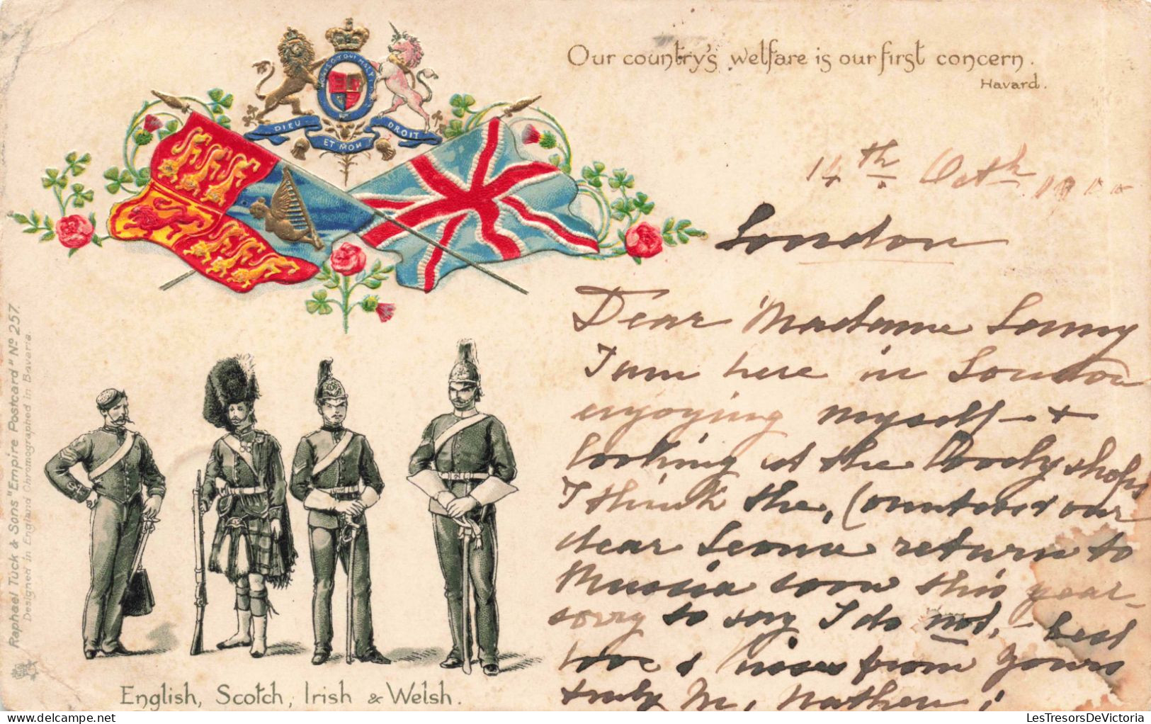ROYAUME UNI - English - Scotch - Irish - Welsh - Our Country's Welfare Is Our First Concern -  Carte Postale Ancienne - Sonstige & Ohne Zuordnung