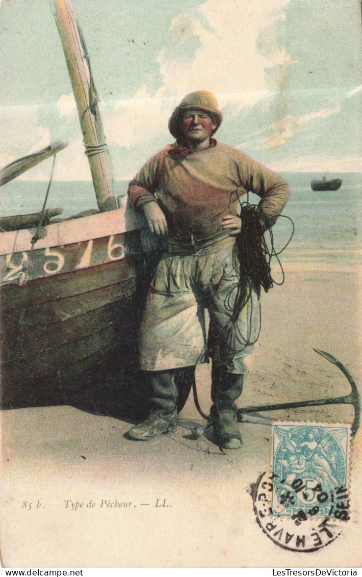 PHOTOGRAPHIE - Type De Pêcheur - Colorisé - Carte Postale Ancienne - Fotografie