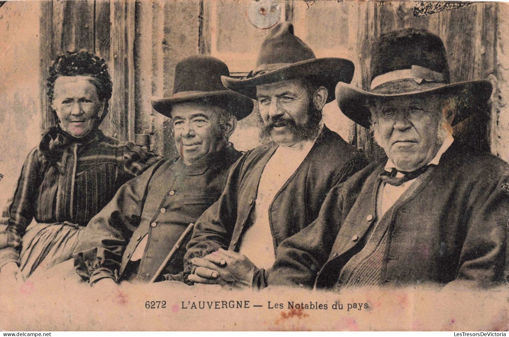 PHOTOGRAPHIE - L'Auvergne - Les Notables Du Pays - Carte Postale Ancienne - Fotografie