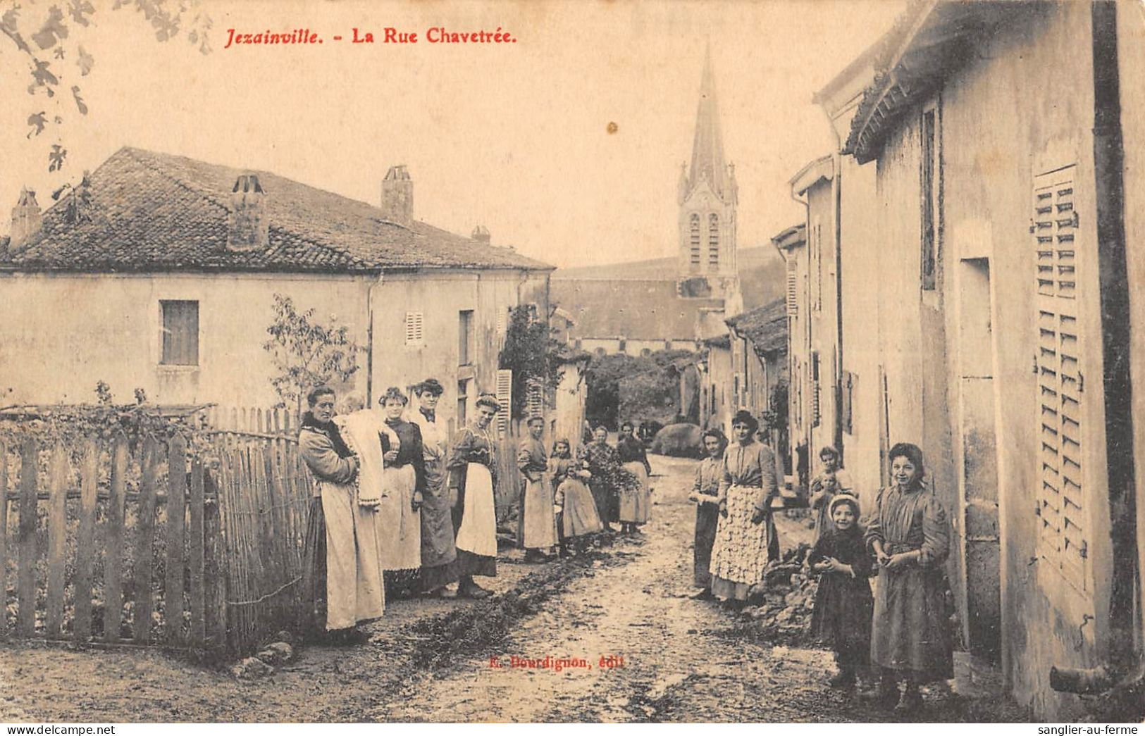 CPA 54 JEZAINVILLE / LA RUE CHAVETREE - Other & Unclassified