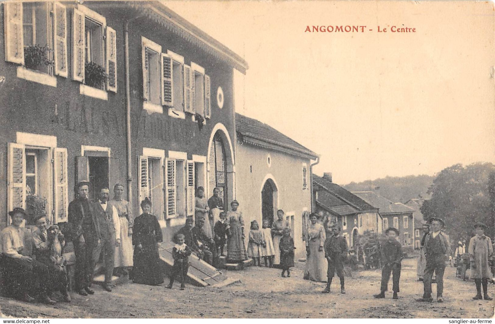 CPA 54 ANGOMONT / LE CENTRE - Other & Unclassified