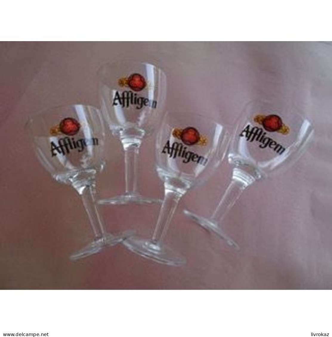 Lot De 4 Verres à Bière En Cristal 25 Cl AFFLIGEM - Neufs - Glazen