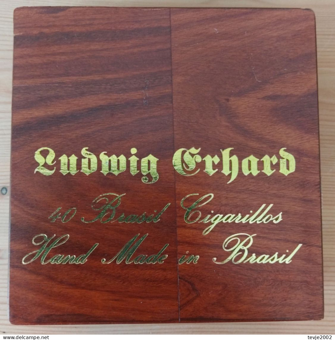 Zigarrenkiste - Ludwig Erhard - Hand Made In Brasil - Suerdieck - Empty Cigar Cabinet