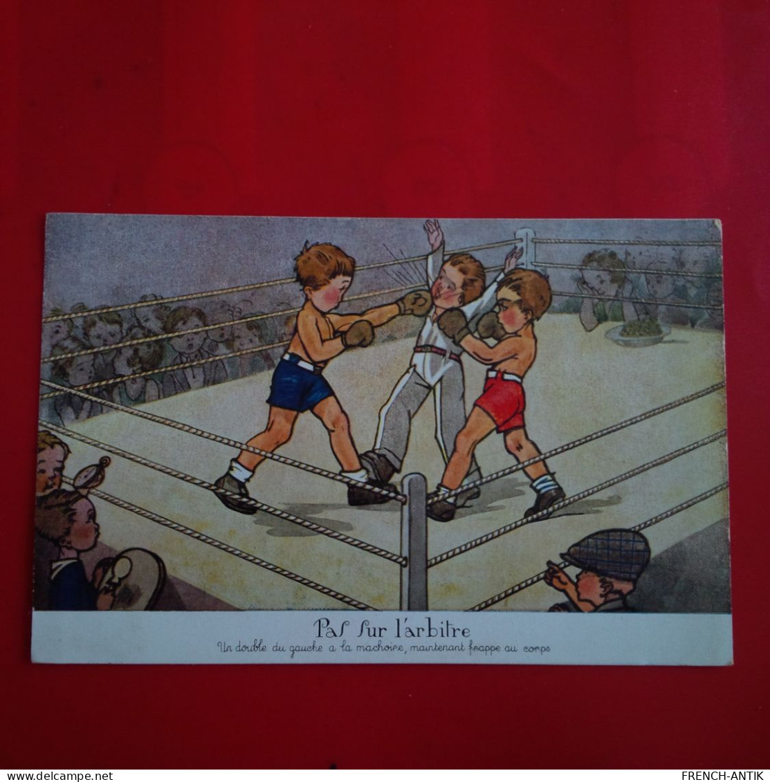 BOXE PAF SUR L ARBITRE - Boxing
