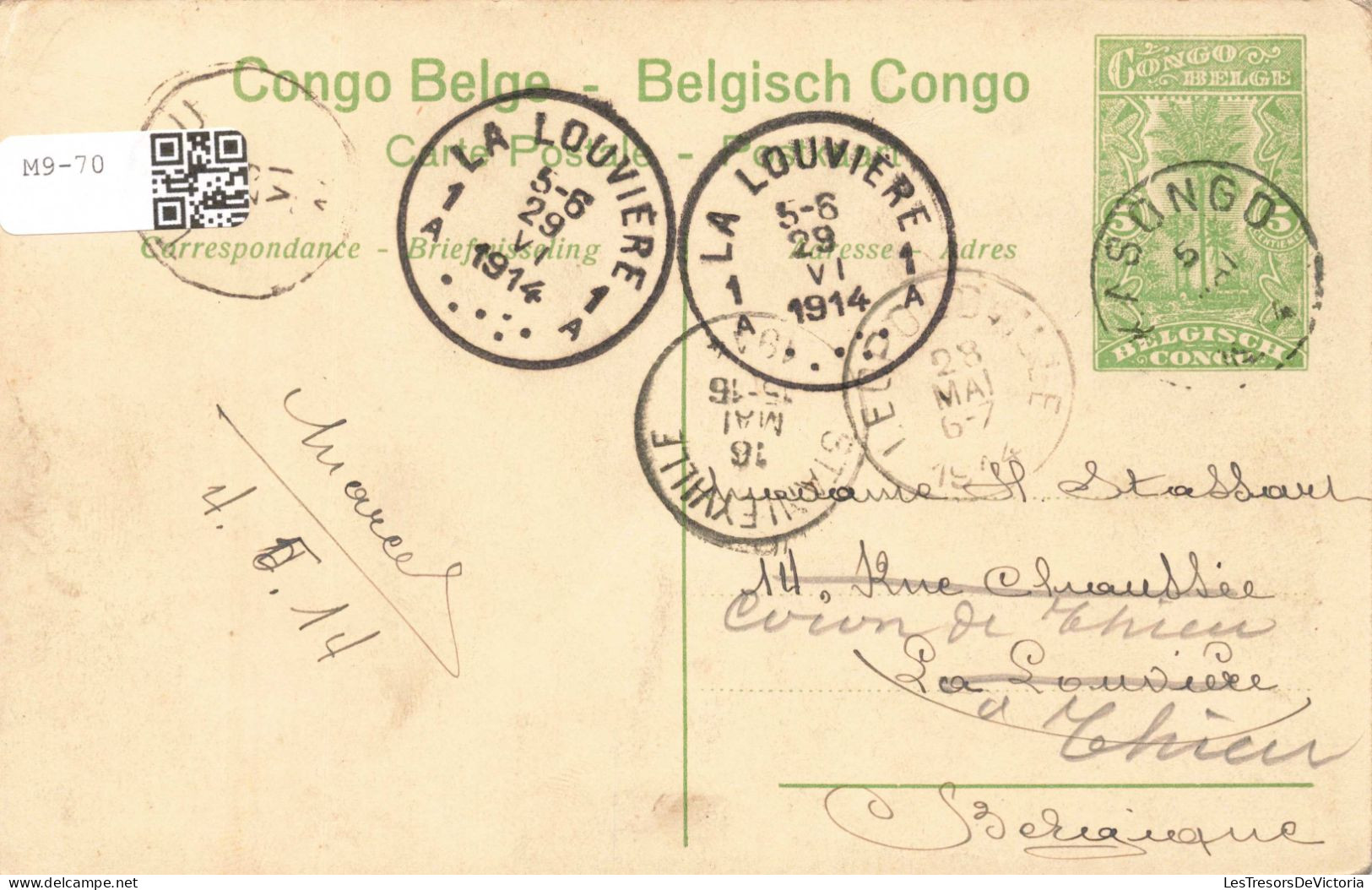 CONGO KINSHASA - Congo Belge - Le Lualaba - Rocher Formant Les Portes D'Enfer - Carte Postale Ancienne - Belgian Congo