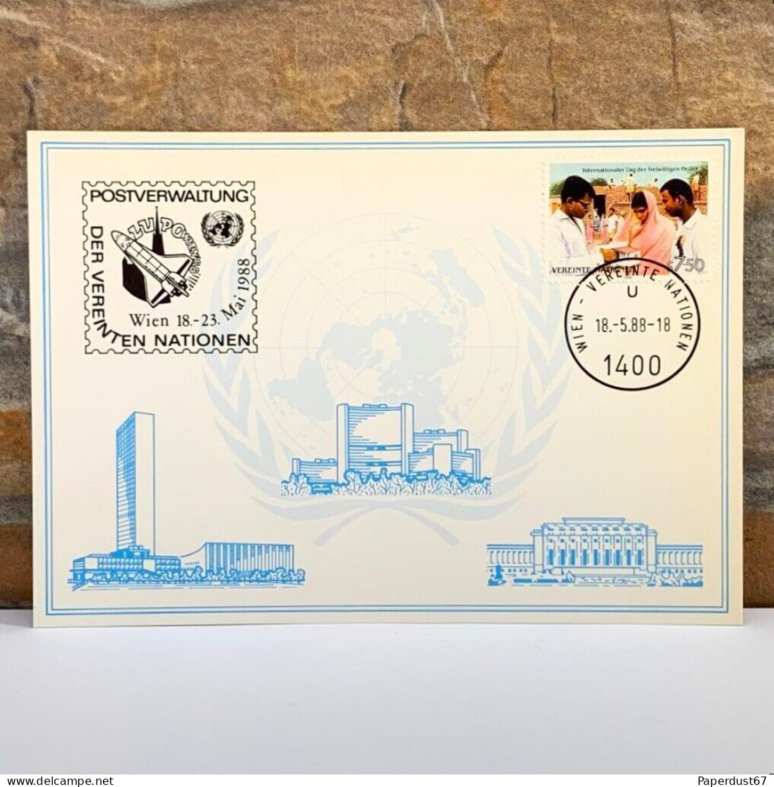 United Nations Postcards Lot Of 104 Postal Administration Vienna Austria 1980-90