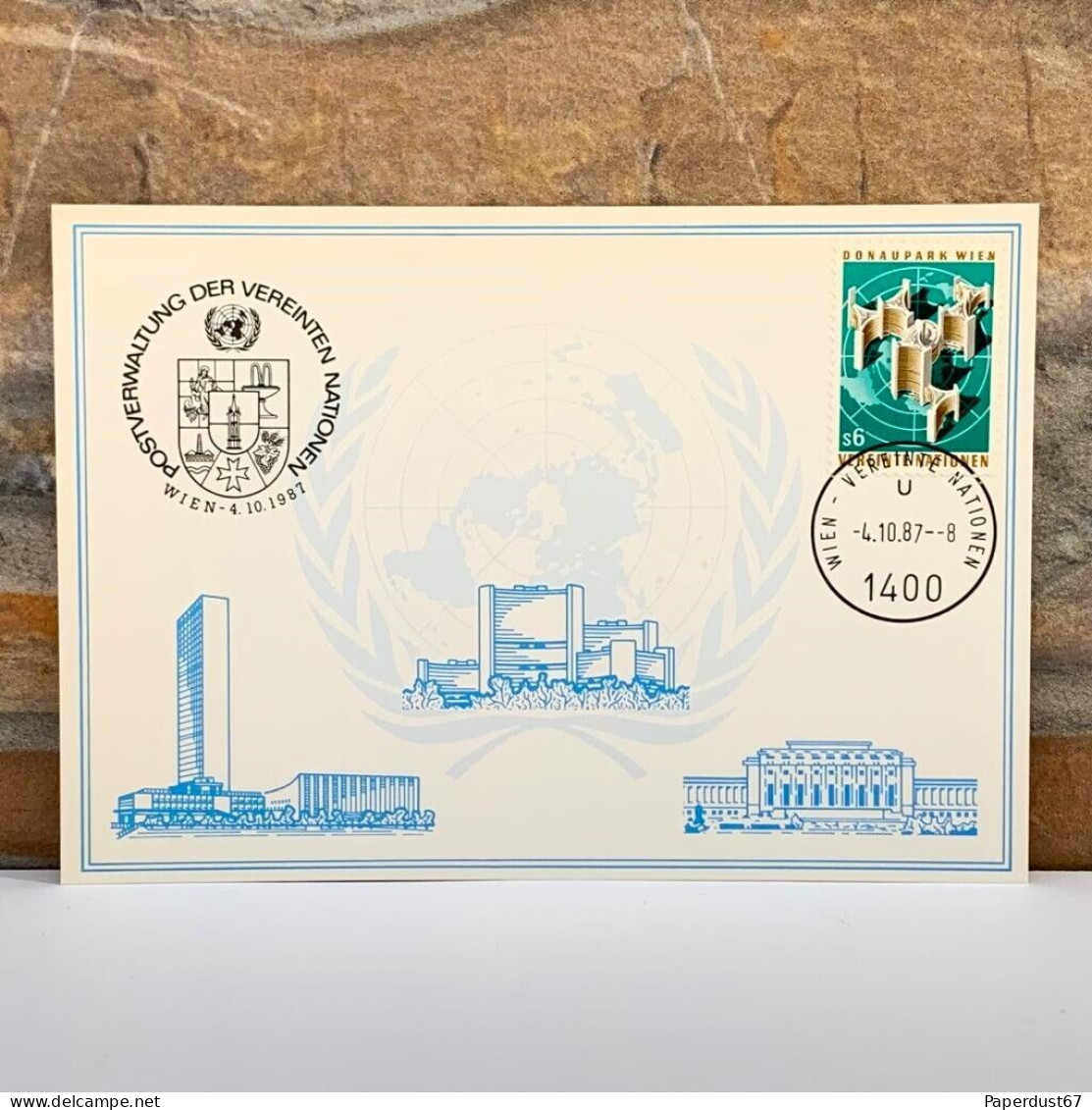 United Nations Postcards Lot Of 104 Postal Administration Vienna Austria 1980-90