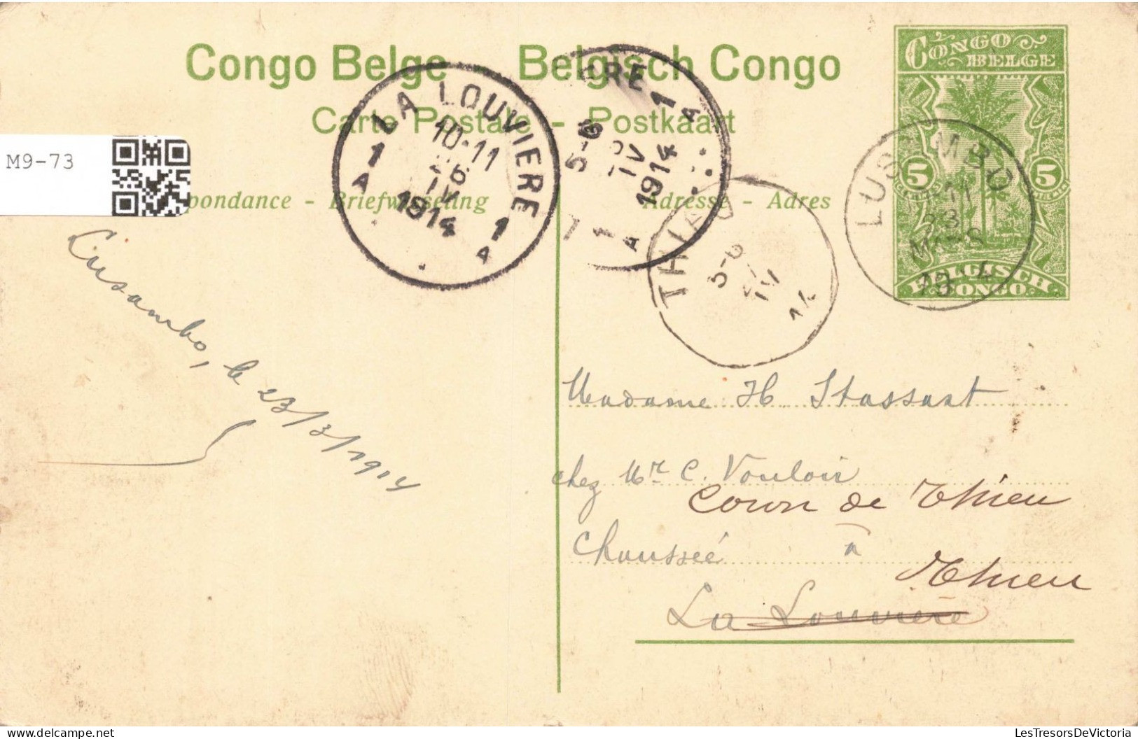 CONGO KINSHASA - Congo Belge - Lusambo - Le Labourage - Carte Postale Ancienne - Belgisch-Kongo