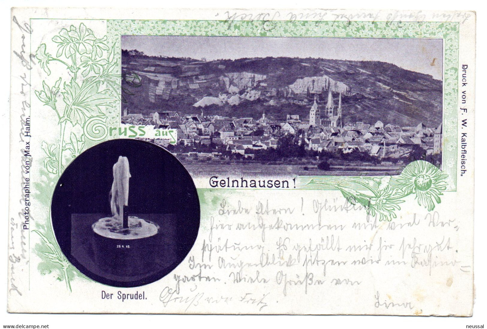 Tarjeta Postal Circulada De Gelnhausen De 1902 - Gelnhausen