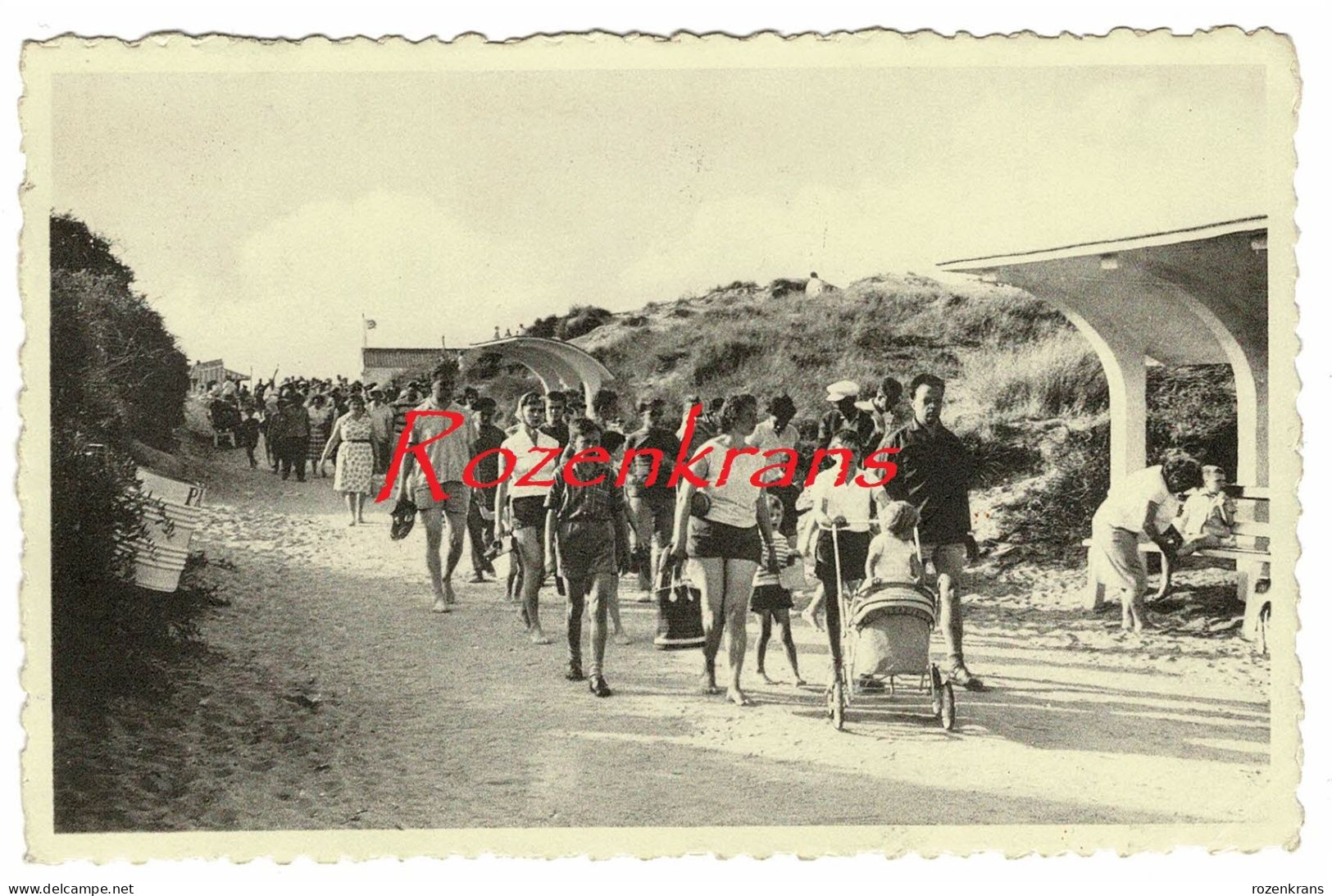 Bredene Breedene S/Mer Aan Zee Retour De La Plage Terugkomst Van Strand 1964 Stempel Jubileumfeesten Oostende - Bredene