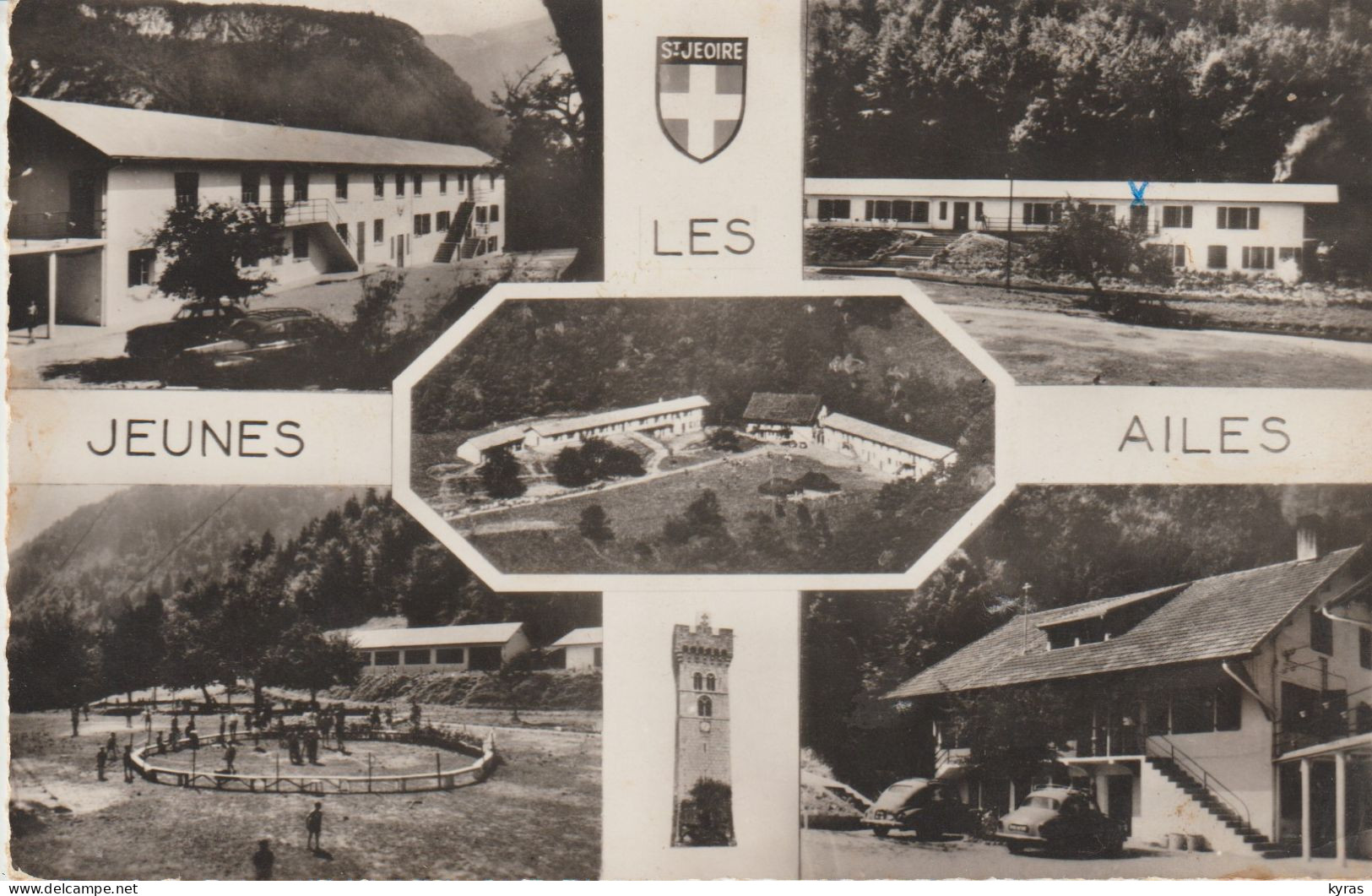 Cpsm 9x14. ST JEOIRE (74) Multi-vues LES JEUNES AILES. Colonie De Vacances "Les Jeunes Ailes" - Saint-Jeoire