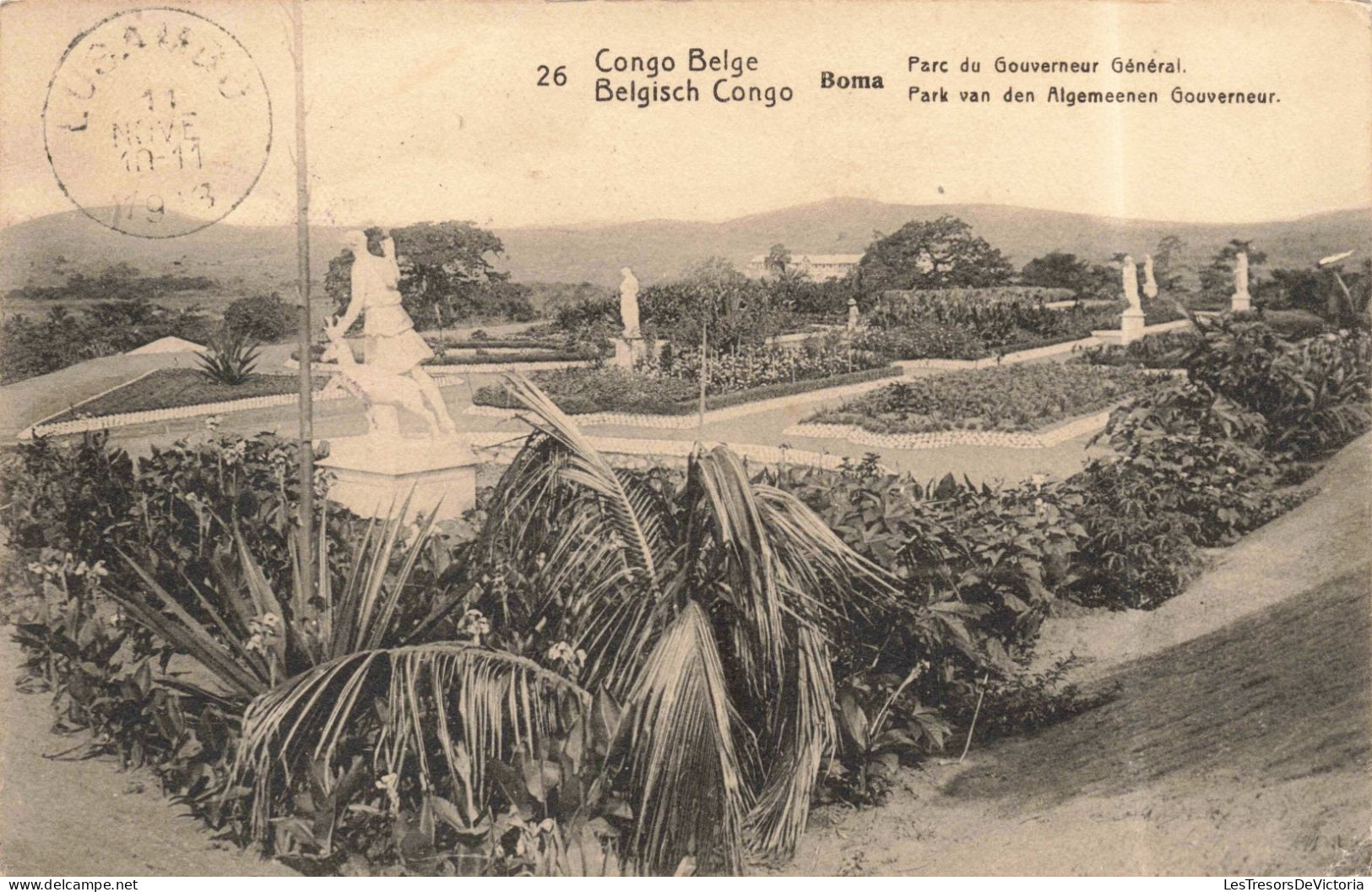 CONGO KINSHASA - Congo Belge - Boma - Parc Du Gouverneur Général - Carte Postale Ancienne - Congo Belga