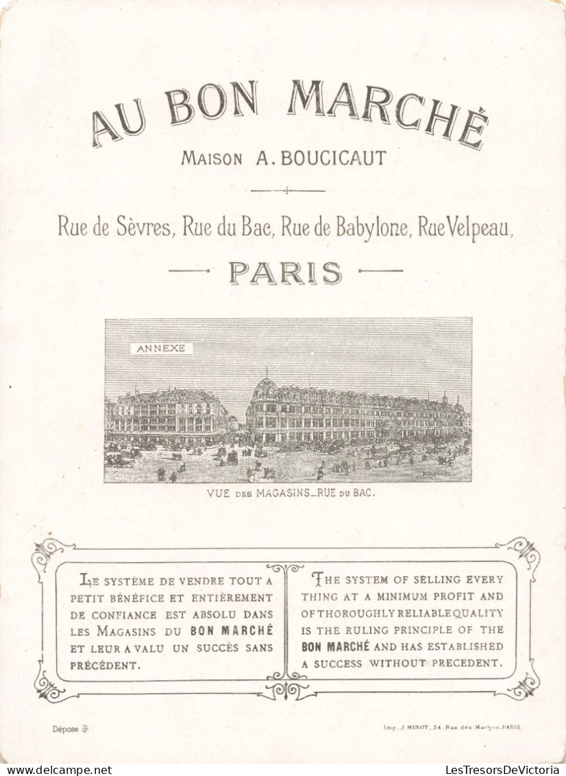 Publicité - Fiche Illustrée - Au Bon Marché - BD Le Prince Marcassin - Dim. 13/17 Cm  -   Carte Postale Ancienne - Autres & Non Classés