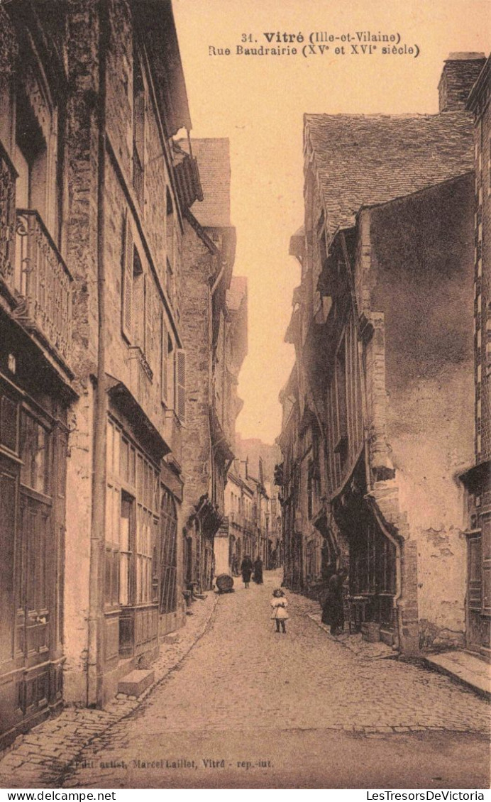 FRANCE  - Vitré - Ille-et-Vilaine - Rue Baudrairie  - Carte Postale Ancienne - Vitre