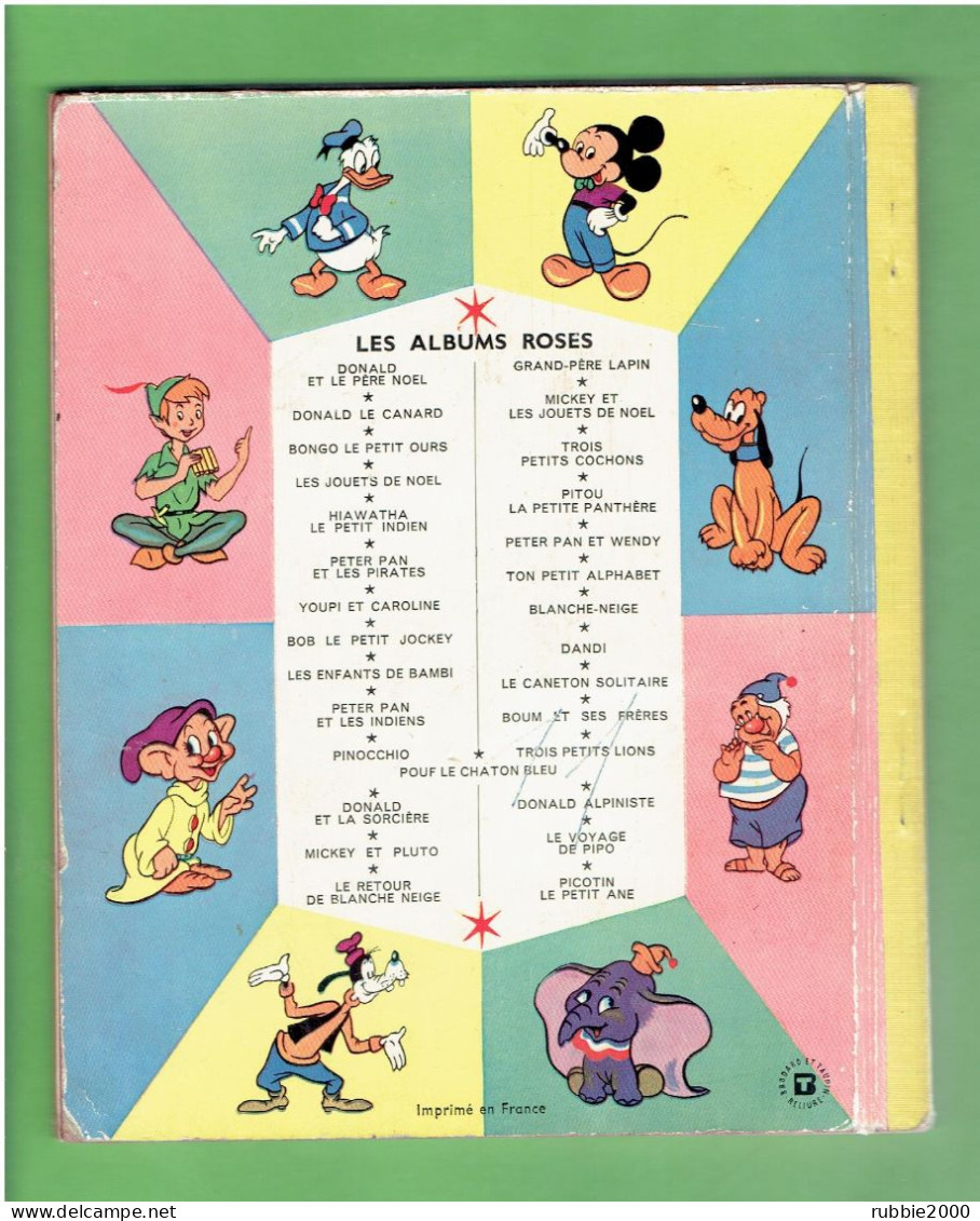 LE THEATRE DE DISNEYVILLE MICKEY ET DONALD 1955 WALT DISNEY LES ALBUMS ROSES ENFANTINA - Disney