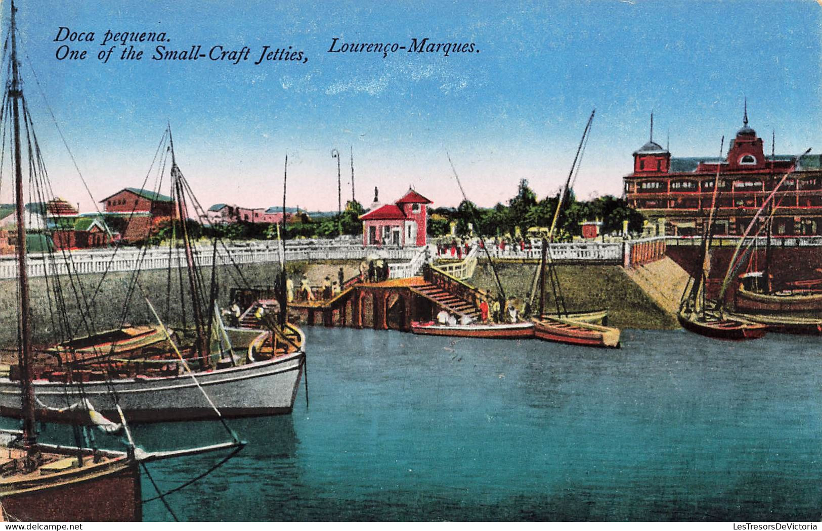 MOZAMBIQUE - One Of The Small Craft Jetties - Lourenço Marques - Colorisé - Carte Postale Ancienne - Mozambique