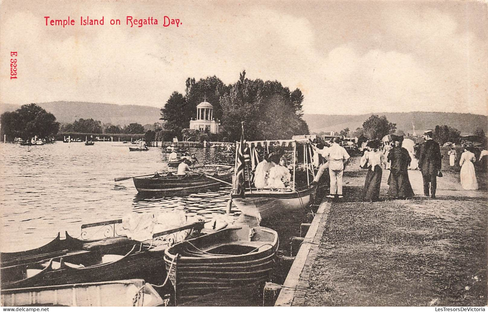 ROYAUME UNI - Angleterre - Temple Island On Regatta Day - Port - Animé - Carte Postale Ancienne - Otros & Sin Clasificación