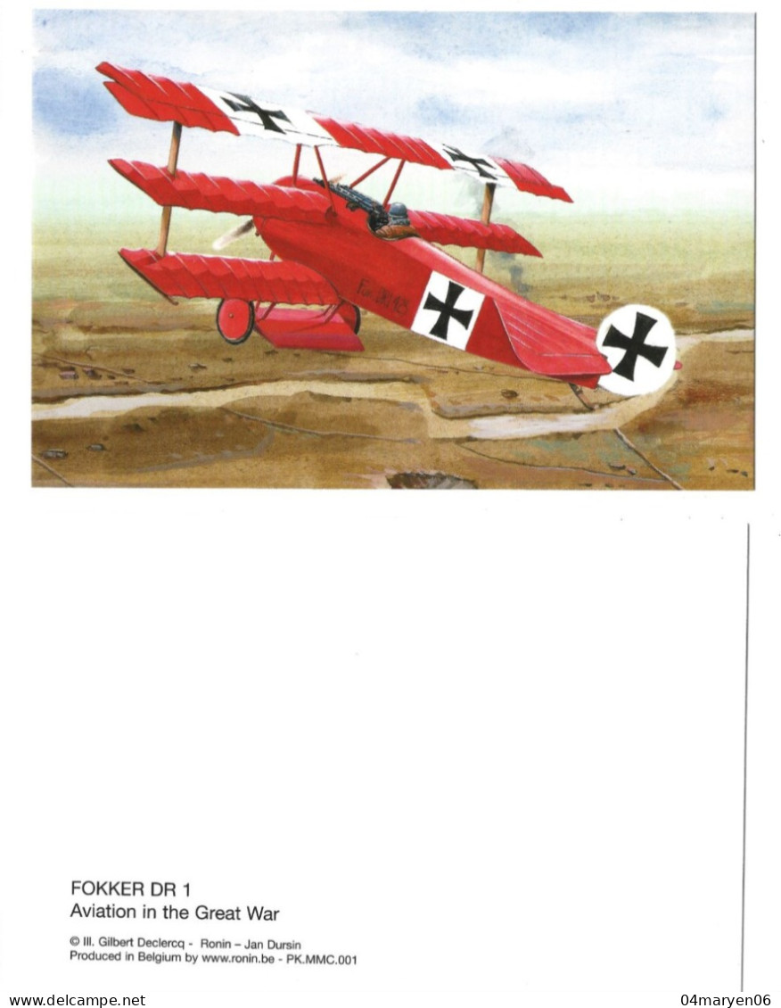 ****  FOKKER DR 1  ****  -  Aviation In The Great War  -   Zie / Voir / Scan's - 1914-1918: 1ère Guerre