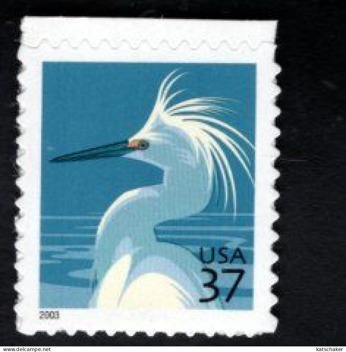 1860511890 2003 SCOTT 3830 (XX) POSTFRIS MINT NEVER HINGED - FAUNA - BIRD - SNOWY EGRET - - Coils (Plate Numbers)