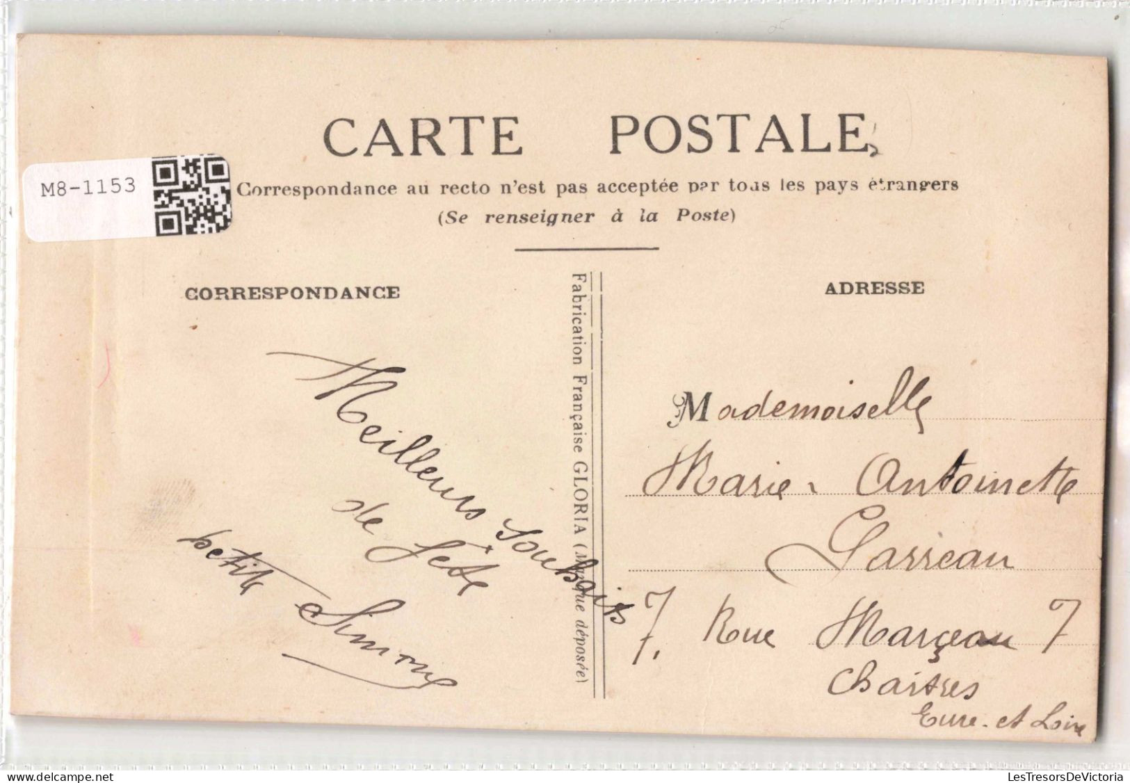 FANTAISIES  - Brodée - Forget Me Not  - Colorisé - Carte Postale Ancienne - Bestickt