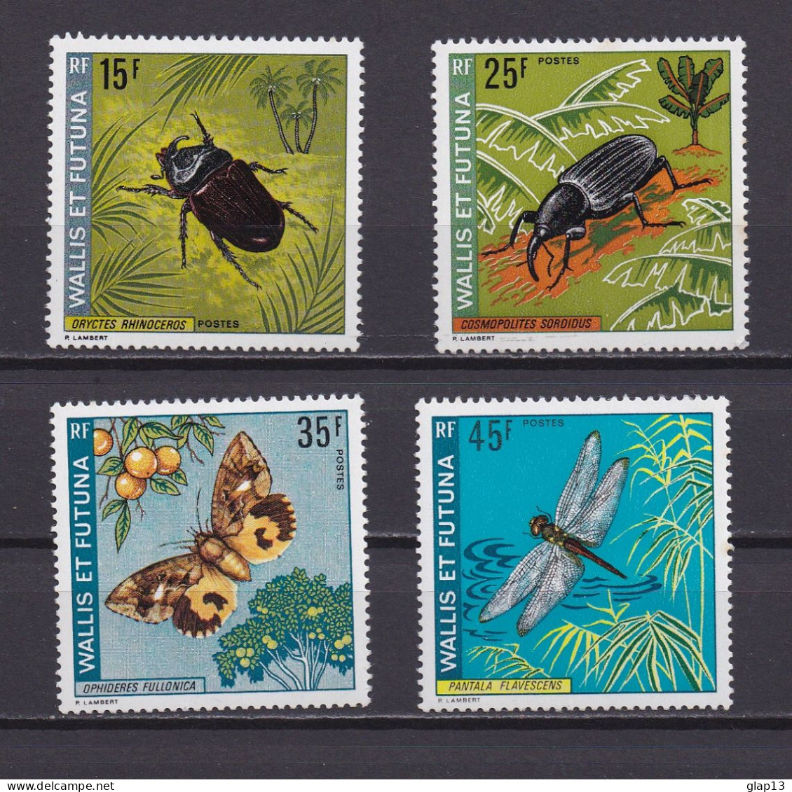 WALLIS ET FUTUNA 1974 TIMBRE N°185/88 NEUF** INSECTES - Unused Stamps