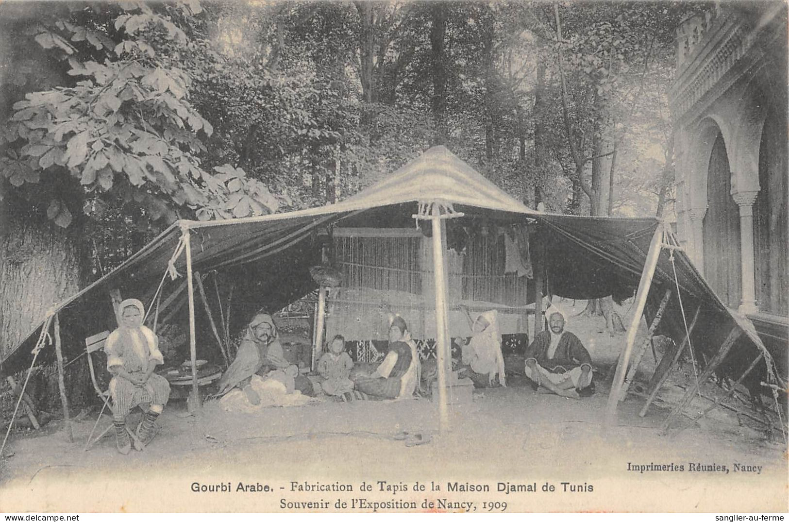 CPA 54 EXPOSITION DE NANCY 1909 / GOURBI ARABE / FABRICATION DE LA MAISON DJAMAL DE TUNIS - Autres & Non Classés