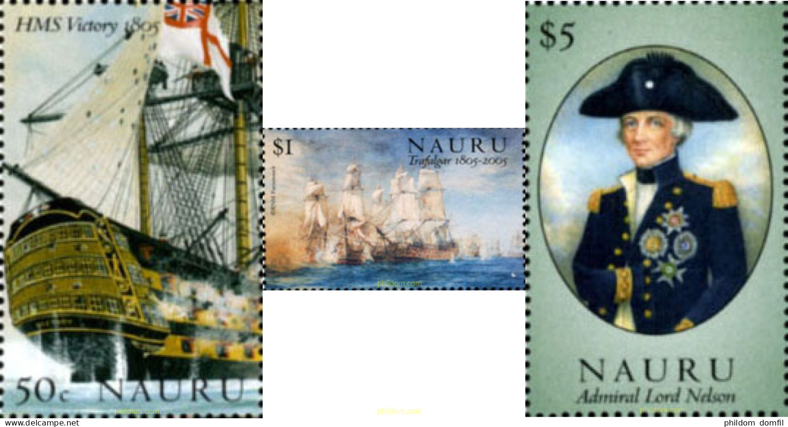 187183 MNH NAURU 2005 BICENTENARIO DE LA BATALLA DE TRAFALGAR - Nauru