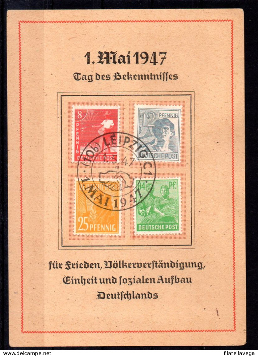 Tarjeta Año 1947 - Emissions De Nécessité Zone Américaine