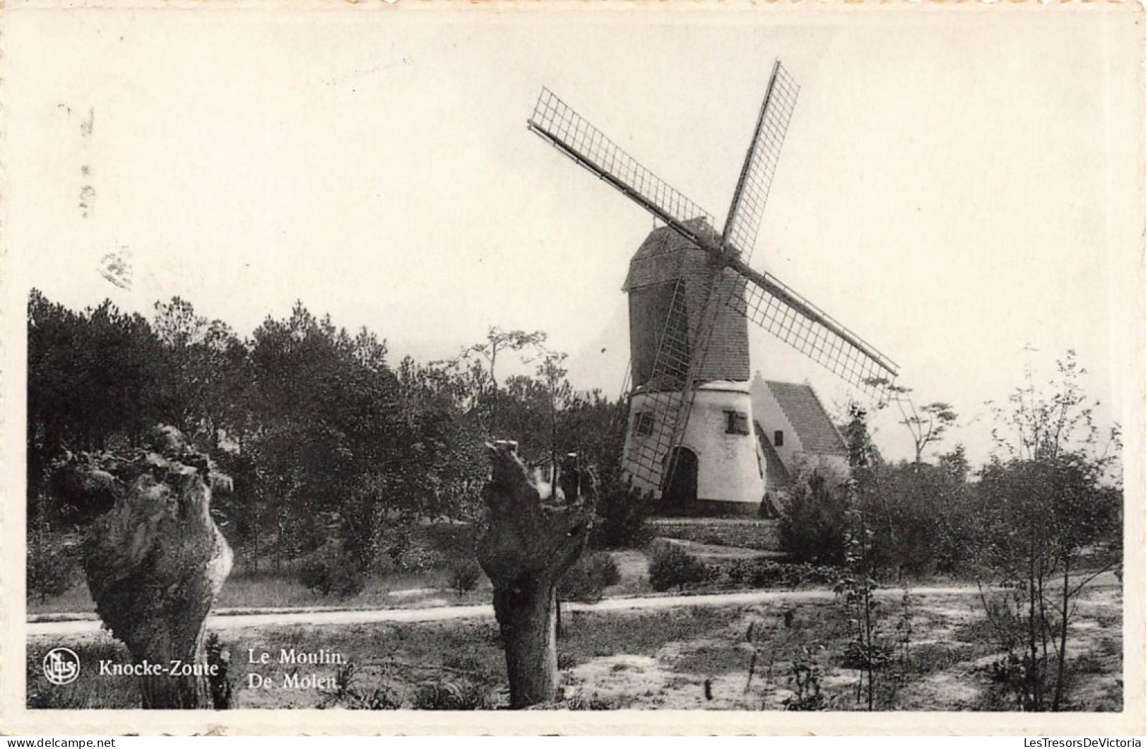 BELGIQUE - Knocke Zoute - Le Moulin - Carte Postale Ancienne - Knokke