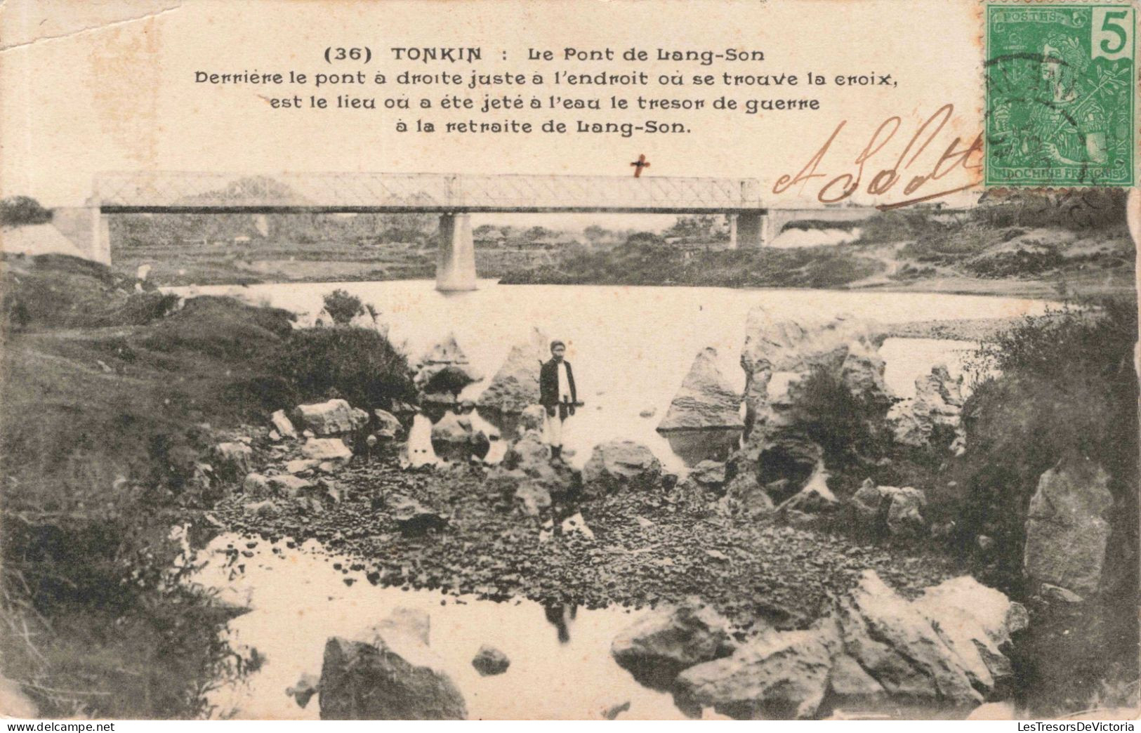 CHINE - Tonkin - Le Pont De Lang Son - Carte Postale Ancienne - China