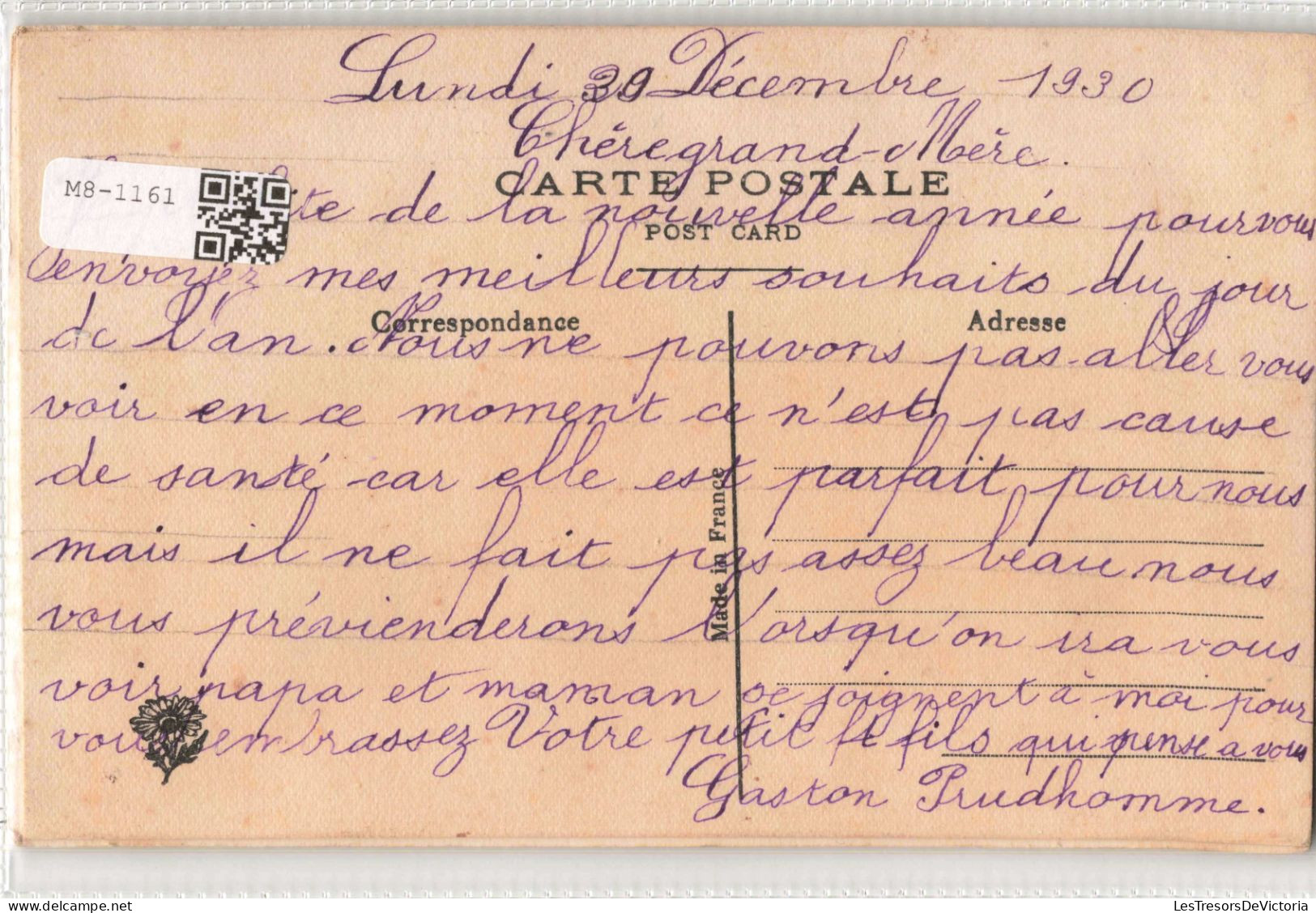 FANTAISIES - Bonne Année - Brodée - Colorisé - Carte Postale Ancienne - Bestickt