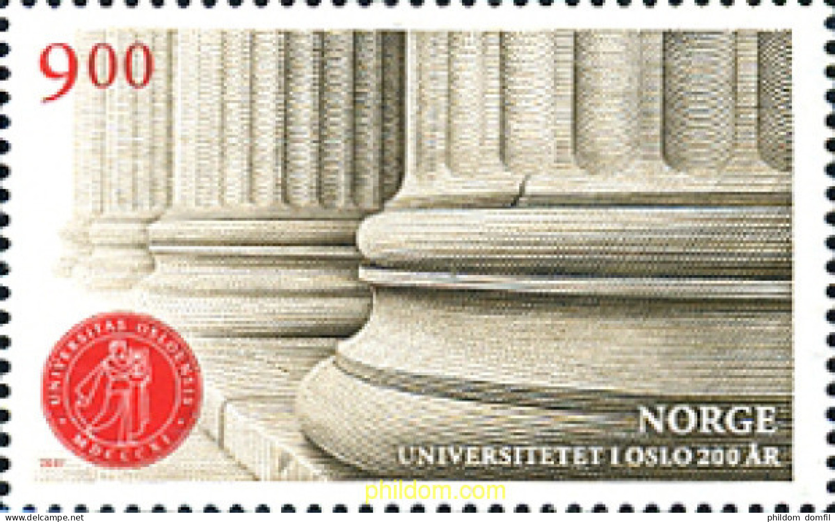 269612 MNH NORUEGA 2011 BICENTENARIO DE LA UNIVERSIDAD DE OSLO - Neufs