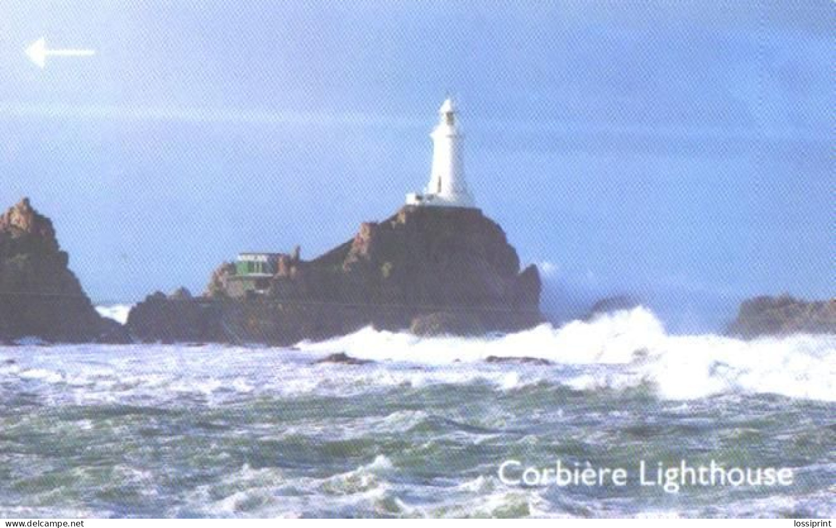 Jersey:Used Phonecard, Jersey Telecoms, 2£, Corbiere Lighthouse - Leuchttürme