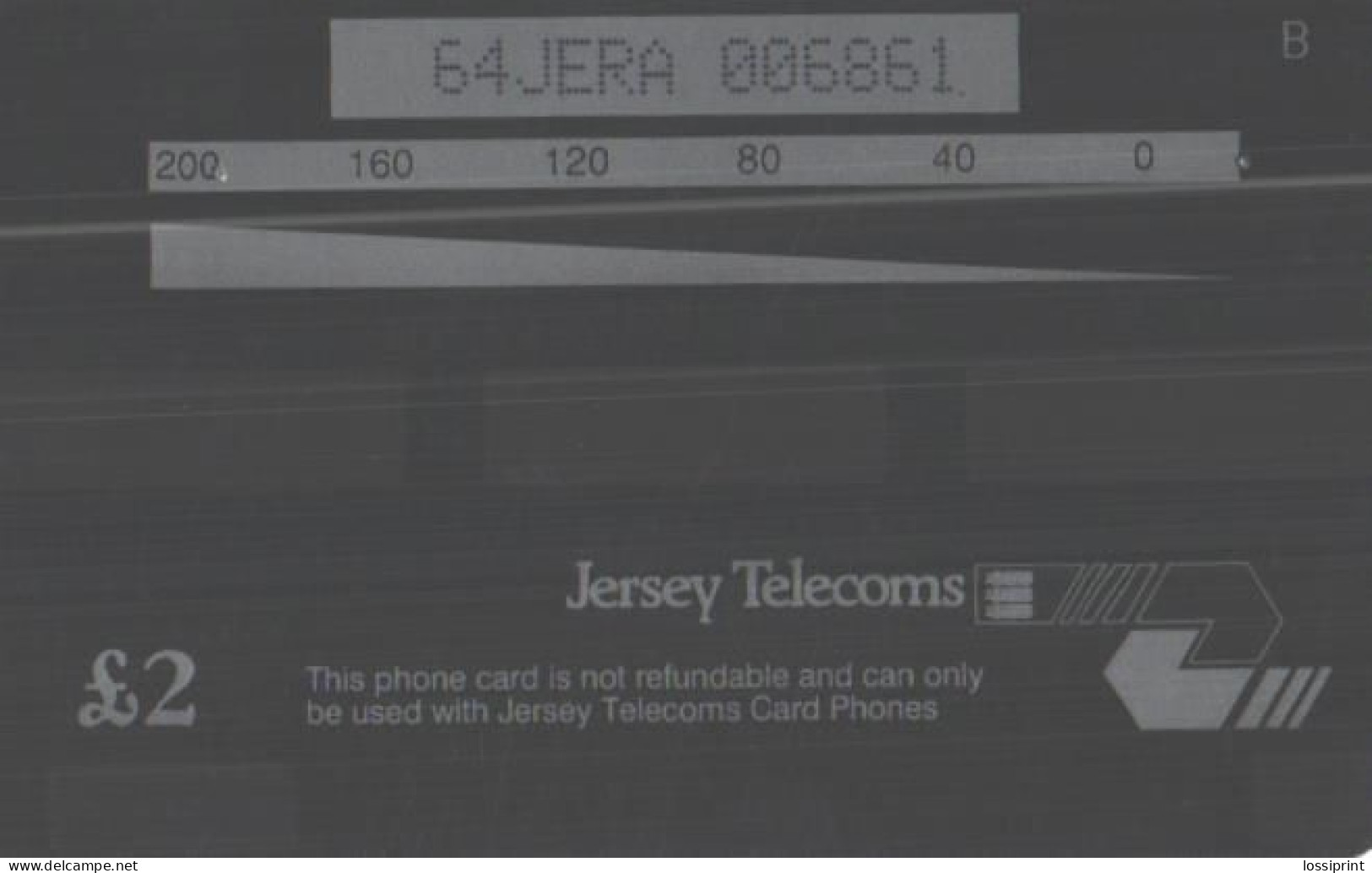 Jersey:Used Phonecard, Jersey Telecoms, 2£, Corbiere Lighthouse - Leuchttürme