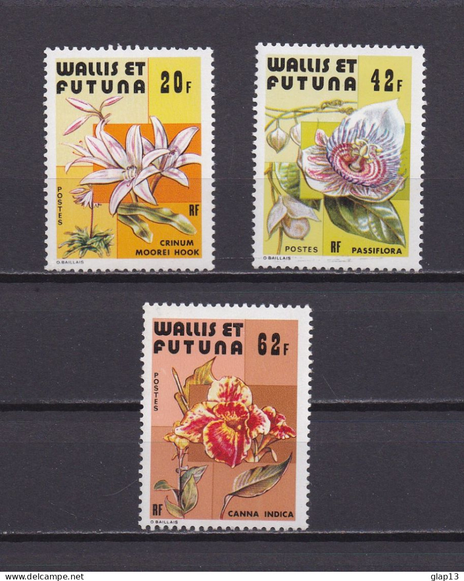 WALLIS ET FUTUNA 1979 TIMBRE N°238/40 NEUF** FLEURS - Unused Stamps