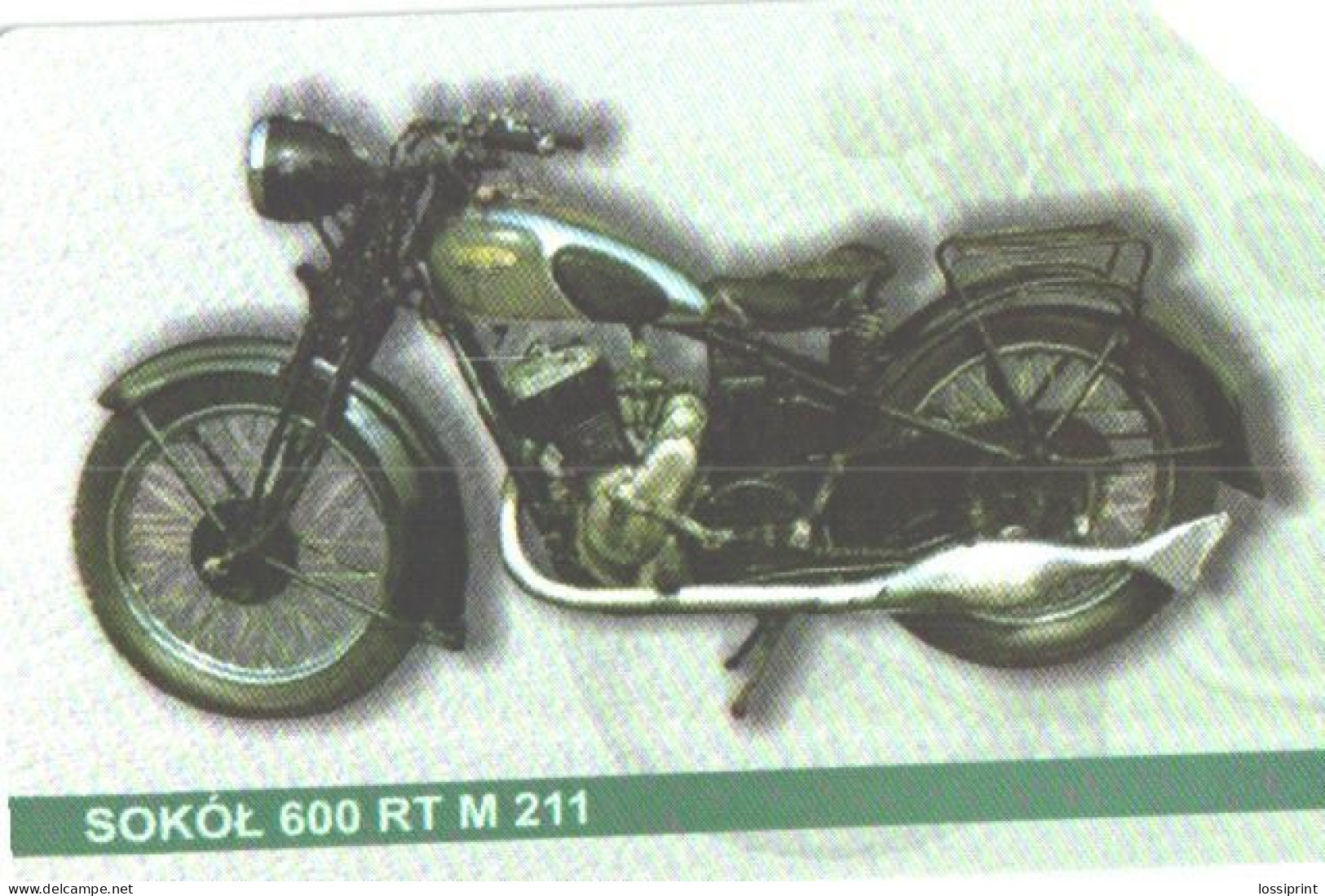 Poland:Used Phonecard, Telekomunikacja Polska S.A., 25 Units, Motorbike Sokol 600 RT M 211 - Motorräder