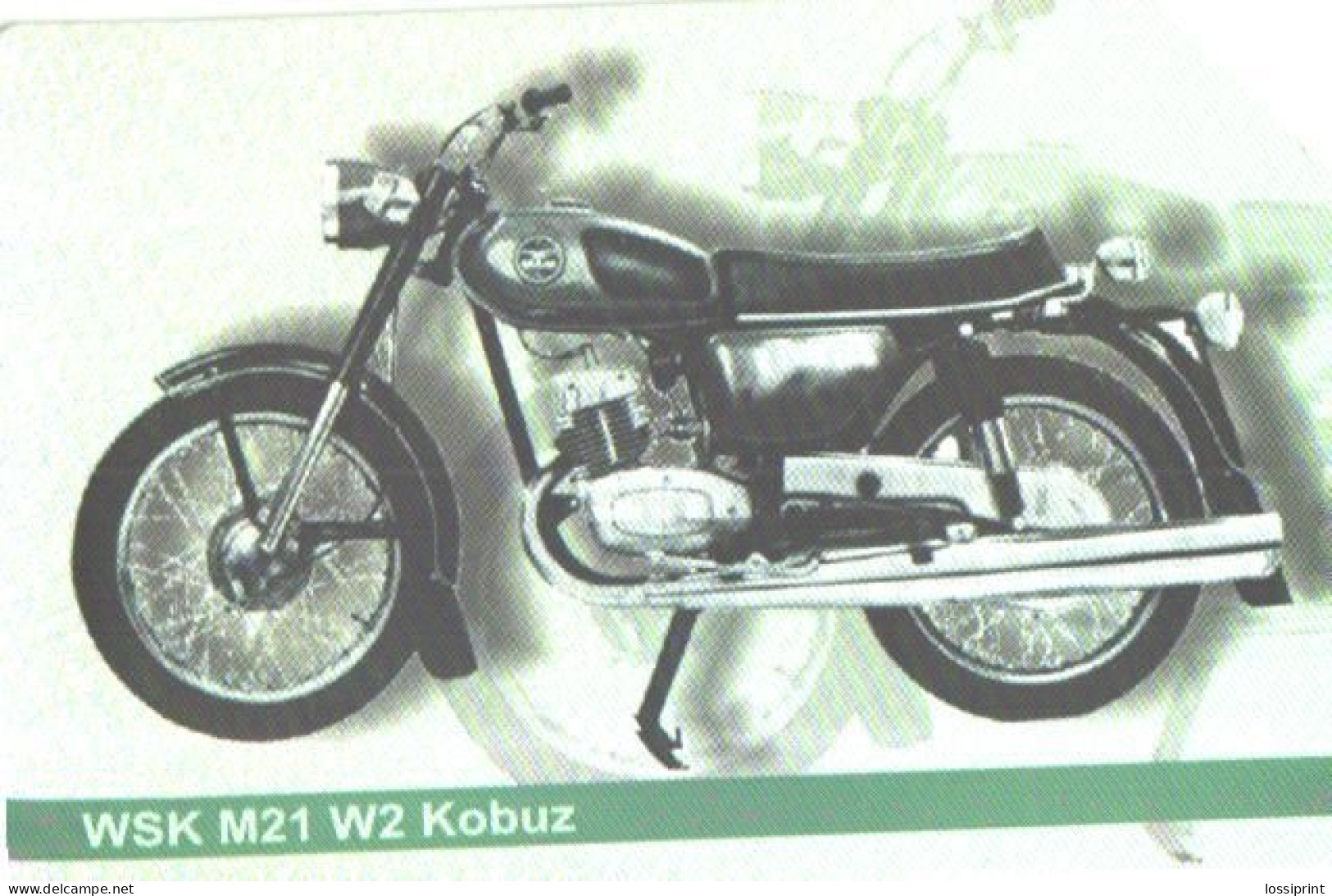 Poland:Used Phonecard, Telekomunikacja Polska S.A., 25 Units, Motorbike WSK M21 W2 Kobuz - Motos