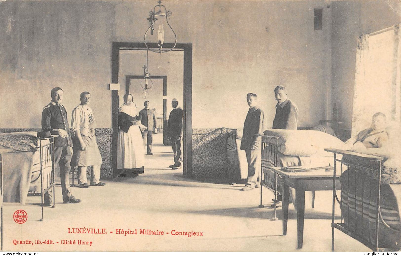 CPA 54 LUNEVILLE / HOPITAL MILITAIRE / CONTAGIEUX - Andere & Zonder Classificatie