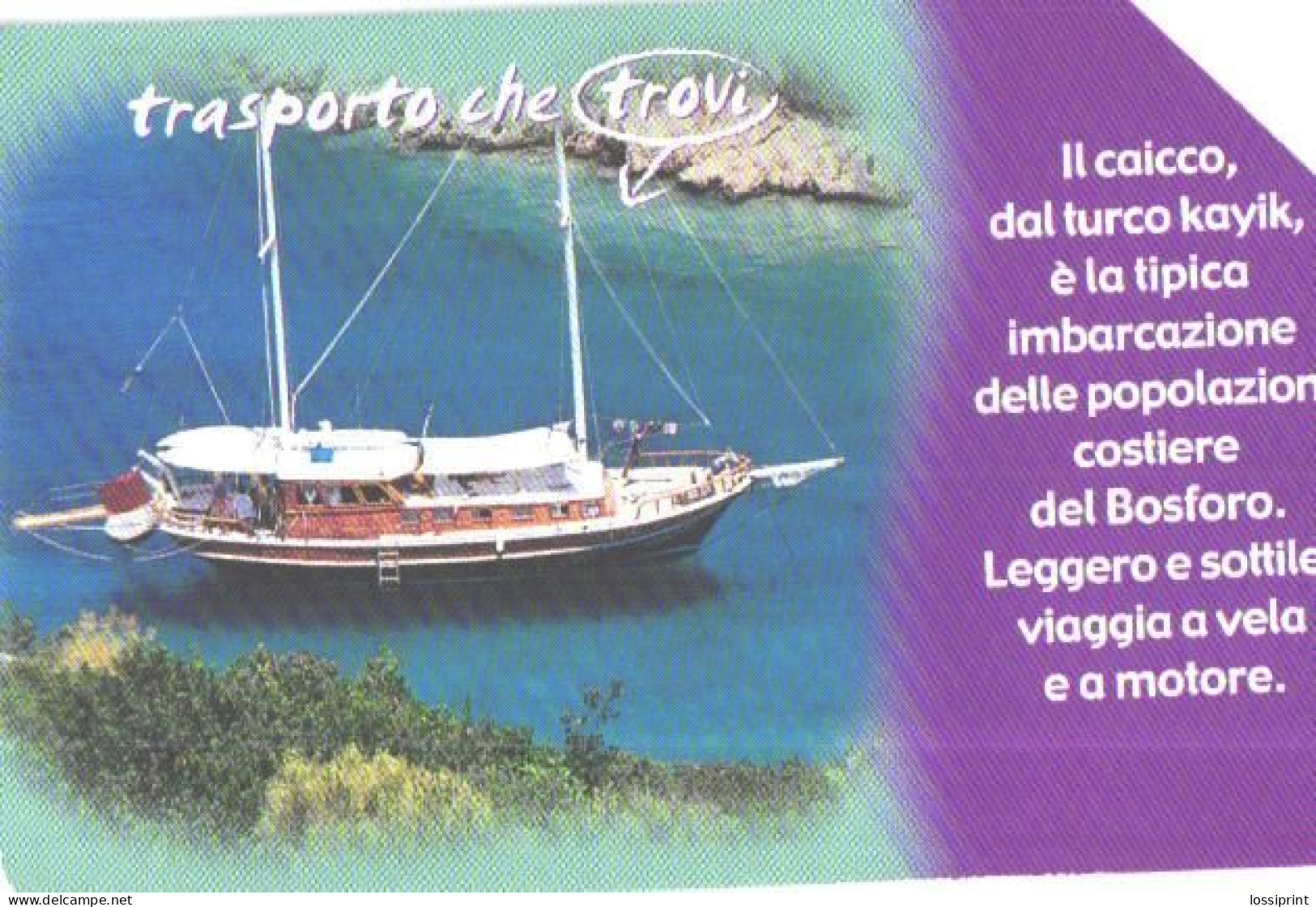 Italy:Used Phonecard, Telecom Italia, 2.50 €, Yacht - Bateaux