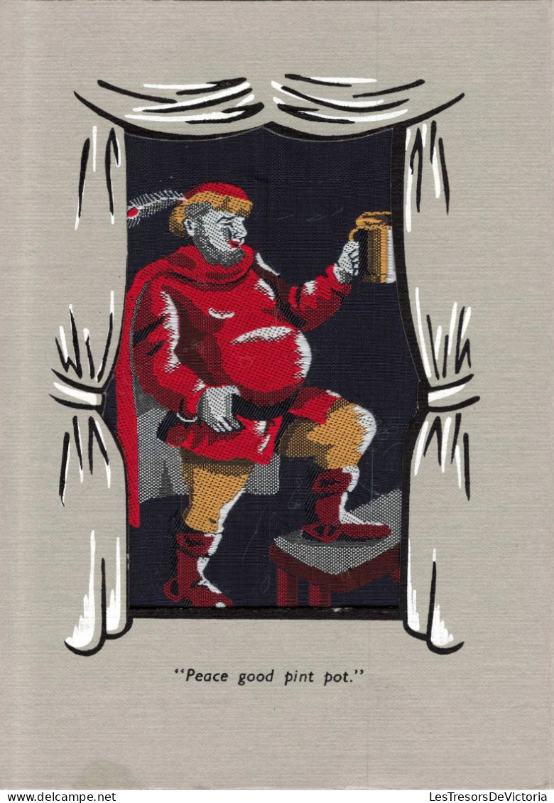 FANTAISIES - Homme - Peace Good Pint Pot - Colorisé - Carte Postale Ancienne - Hommes