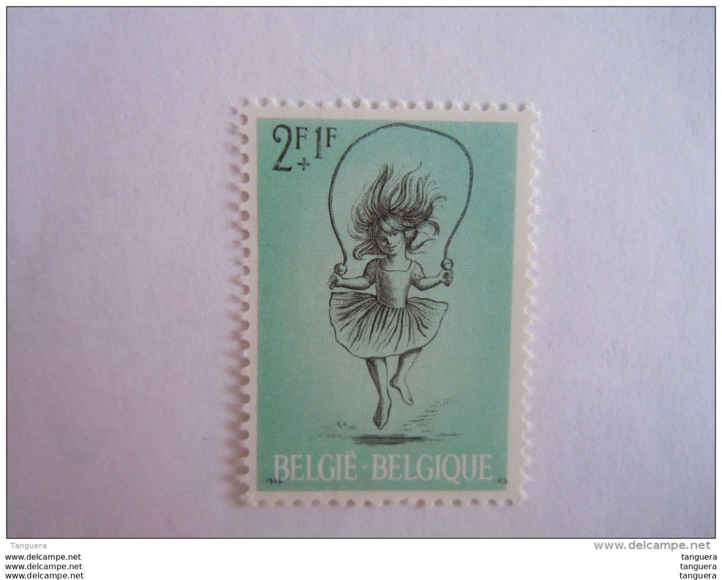 België Belgique 1966 Kinderspelen Jeux D'enfants Saut à La Corde COB YV 1400 MNH ** Chiffre Année Trôp Haut - Unclassified