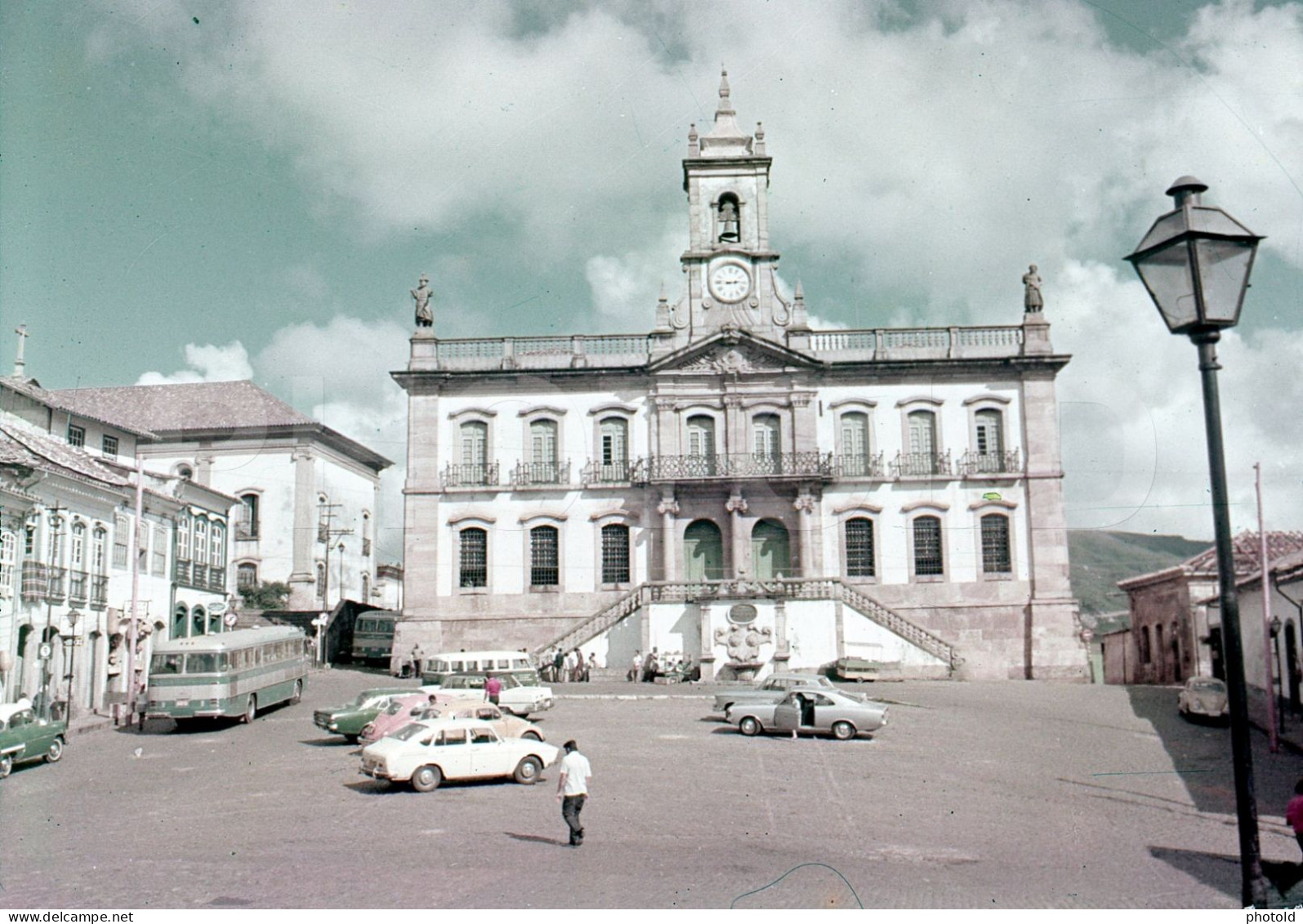 70s CHEVROLET OPALA MERCEDES BUS MUSEU OURO PRETO BRAZIL BRASIL 35mm DIAPOSITIVE SLIDE NO PHOTO FOTO NB2667 - Diapositives