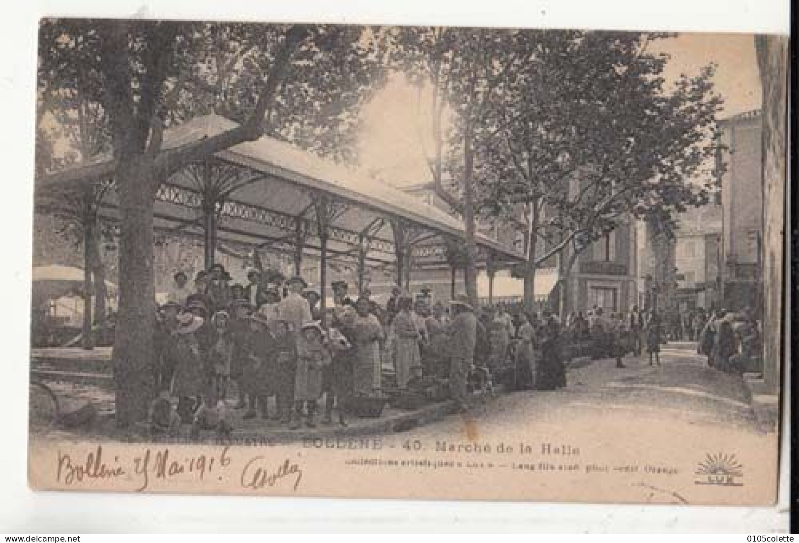 Carte France 84 - Bollène -  Marché De La Halle  - PRIX FIXE - ( Cd058) - Halles