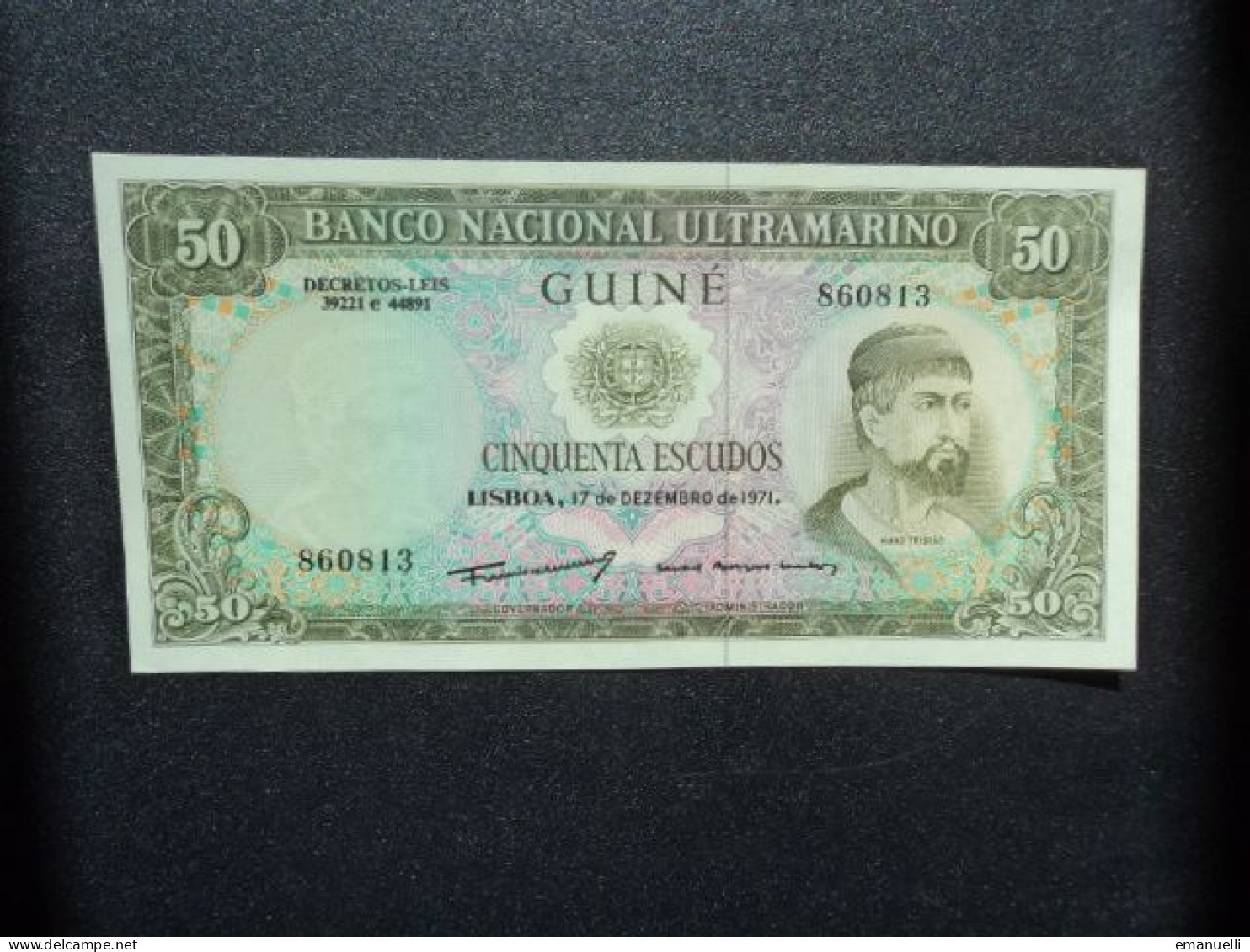 GUINÉE PORTUGAISE * : 50 ESCUDOS   17.12.1971    P 44a      NEUF - Guinea-Bissau