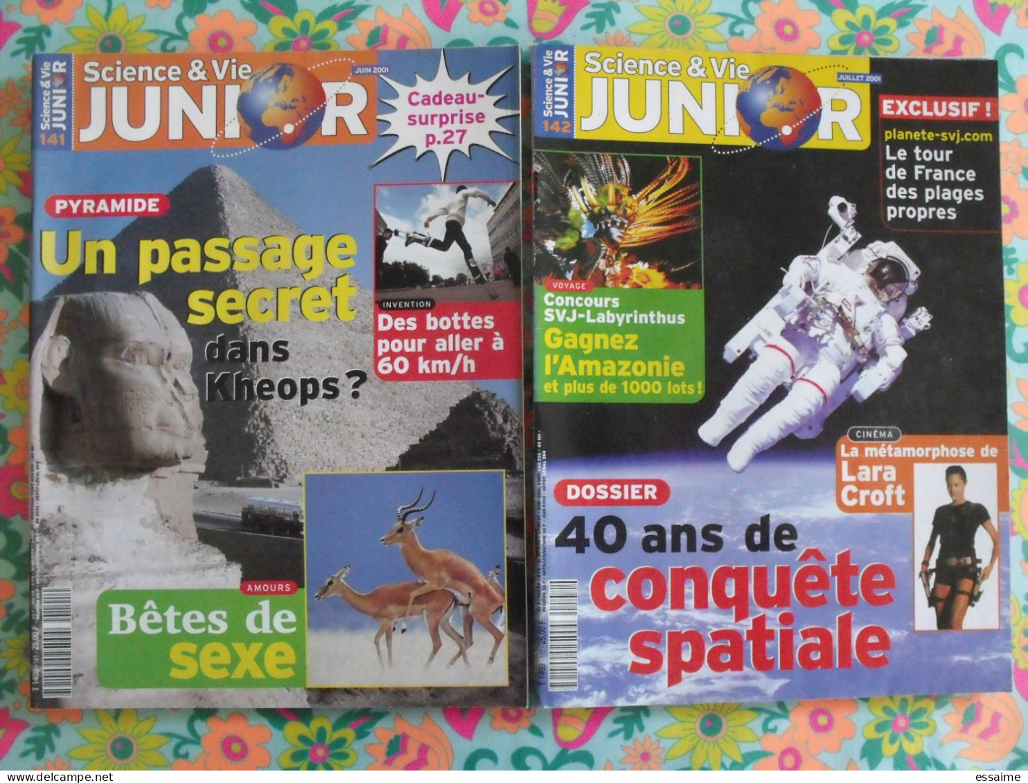 Lot De 13 Revues Science Et Vie Junior 2001-2004 - Scienze