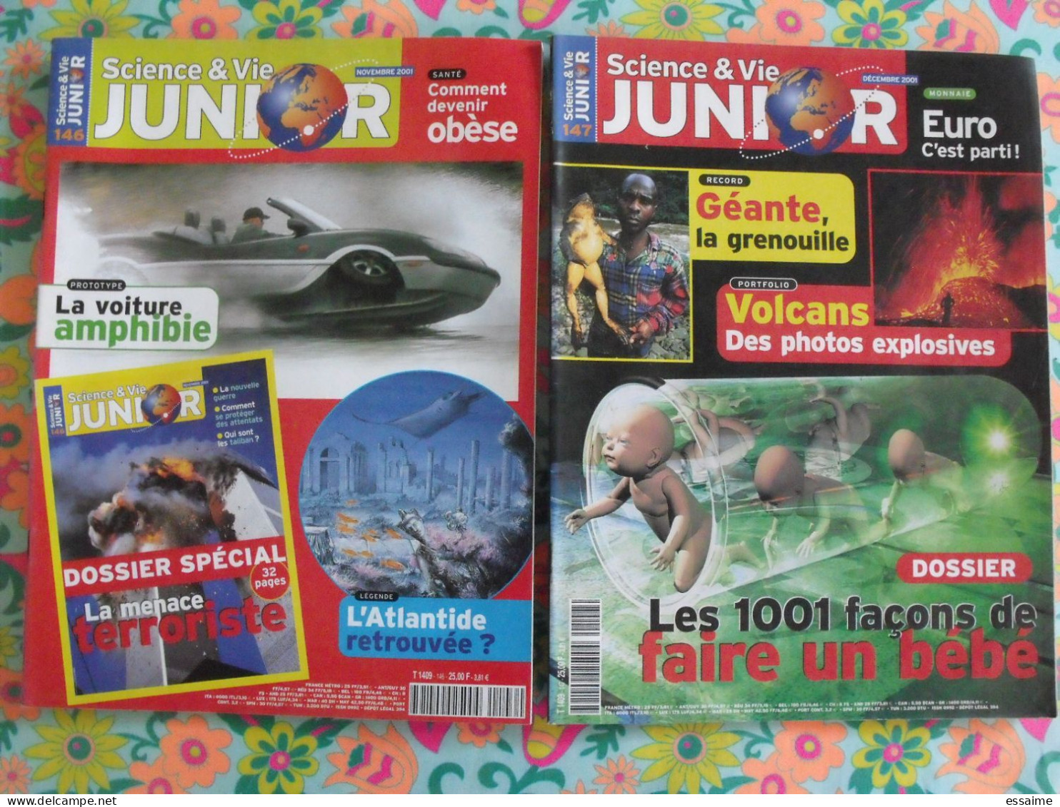 Lot De 13 Revues Science Et Vie Junior 2001-2004 - Science