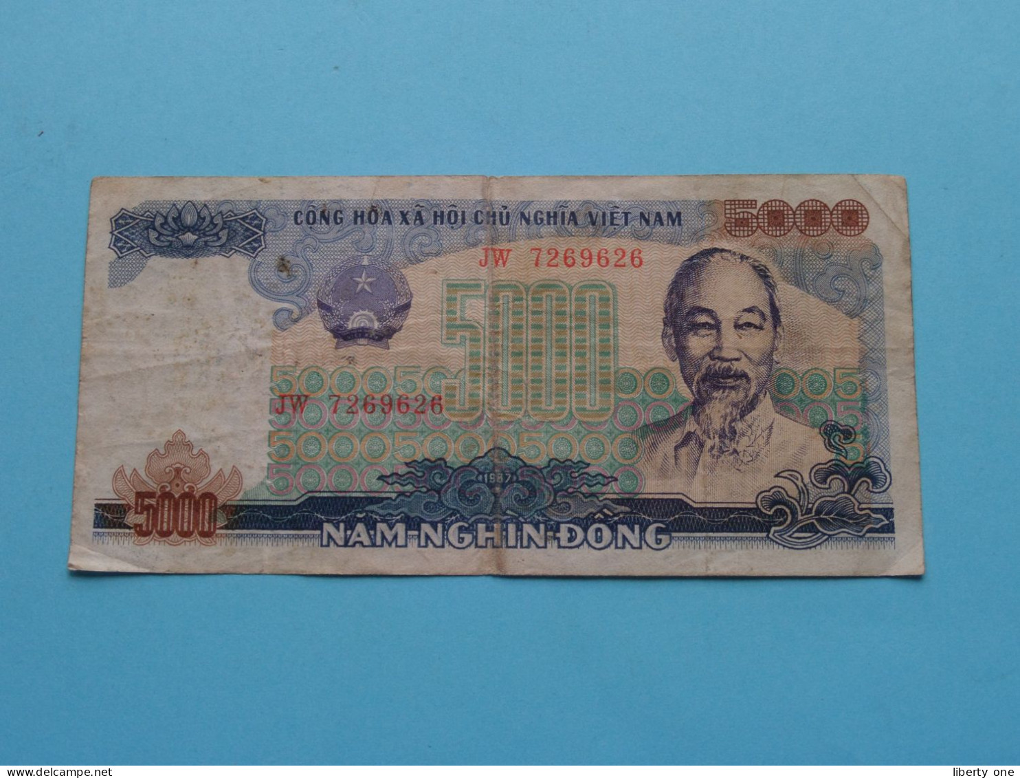 5.000 Dong ( 1987 ) VIET NAM - Nam Nghin Dong ( See Scans ) Circulated ! - Vietnam