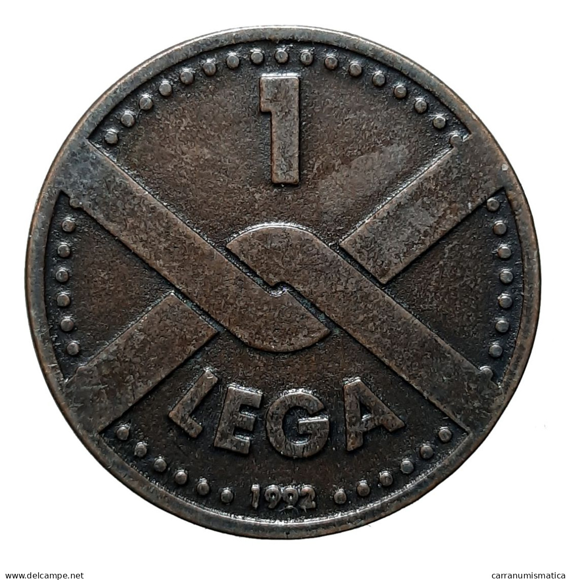 [NC] PARTITI POLITICI - LEGA NORD - 1 LEGA "PIEMONTE LIBERA" - 1992 (k0471) - Monetary/Of Necessity