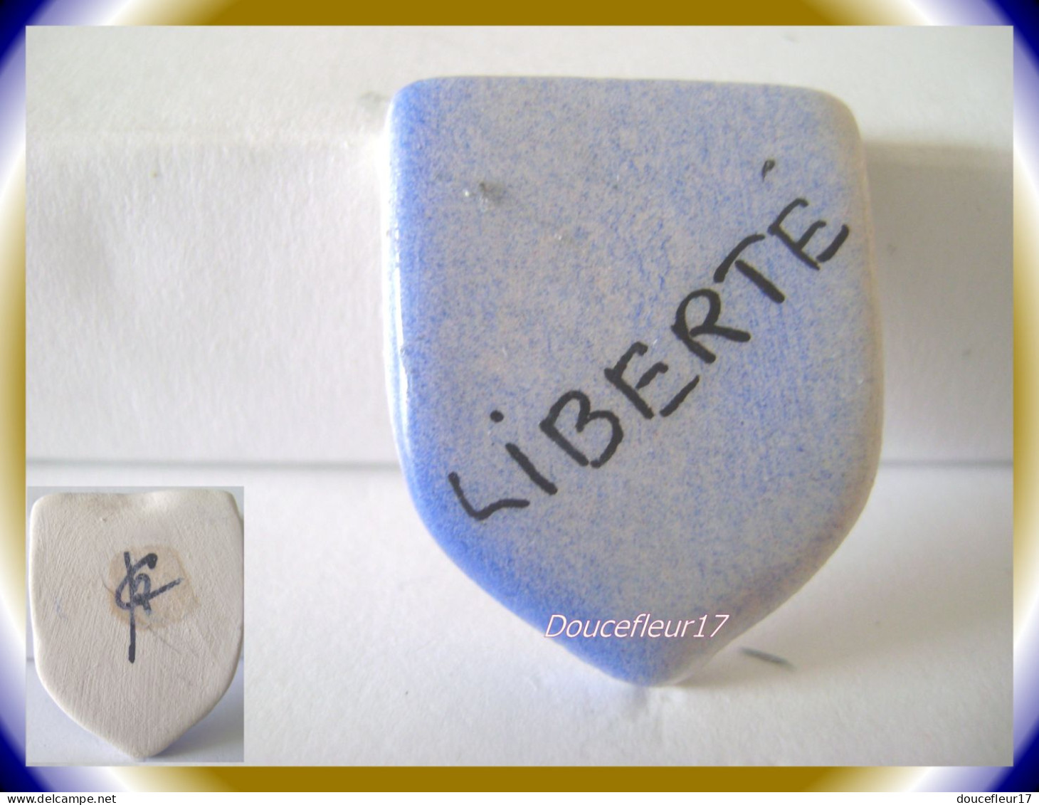 Clamecy ... Révolution 1789 ..Blason Bleu ... Liberté....(1989) - Olds